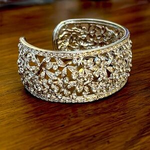 Rhinestone cuff bracelet